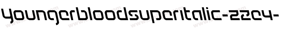 YoungerbloodSuperItalic-zZe4字体转换
