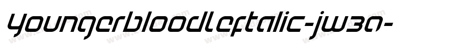 YoungerbloodLeftalic-jw30字体转换