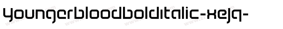 YoungerbloodBoldItalic-xEJq字体转换