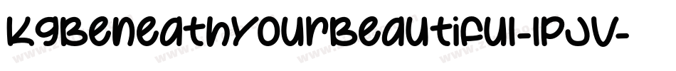 KgBeneathYourBeautiful-lpJV字体转换