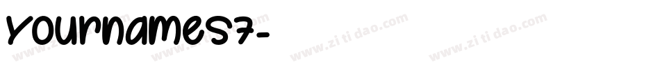 YournameS7字体转换