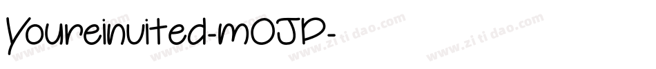Youreinvited-mOJP字体转换