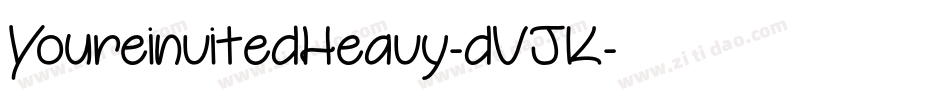 YoureinvitedHeavy-dVJK字体转换