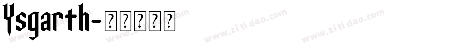 Ysgarth字体转换