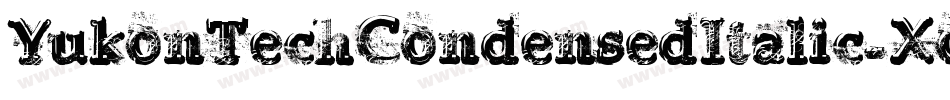 YukonTechCondensedItalic-XoJd字体转换