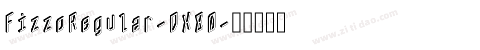 FizzoRegular-DX80字体转换
