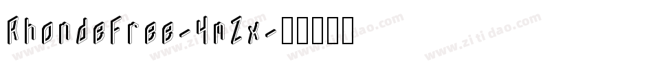 RhondeFree-4mZx字体转换