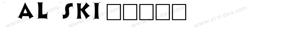 Zaleski字体转换
