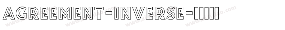 Agreement-Inverse字体转换