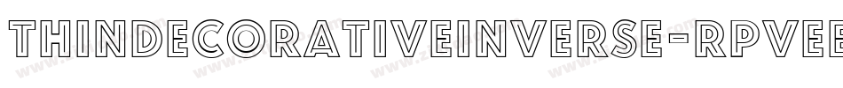 ThinDecorativeInverse-Rpvee字体转换