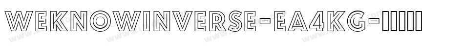 WeknowInverse-Ea4Kg字体转换