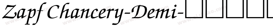 ZapfChancery-Demi字体转换
