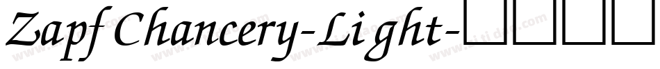 ZapfChancery-Light字体转换