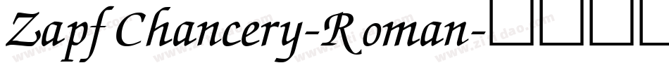 ZapfChancery-Roman字体转换