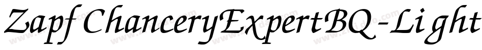 ZapfChanceryExpertBQ-Light字体转换