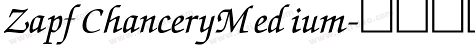 ZapfChanceryMedium字体转换