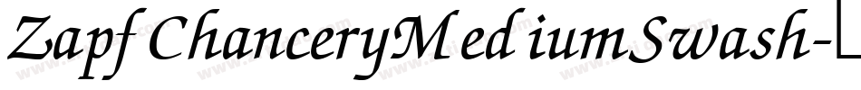 ZapfChanceryMediumSwash字体转换
