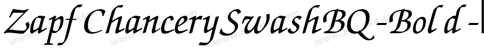 ZapfChancerySwashBQ-Bold字体转换