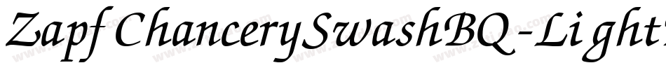 ZapfChancerySwashBQ-LightItalic字体转换