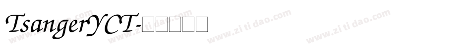 TsangerYCT字体转换