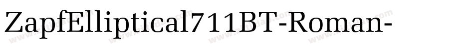 ZapfElliptical711BT-Roman字体转换