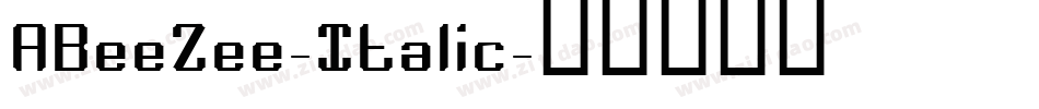 ABeeZee-Italic字体转换
