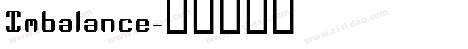 Imbalance字体转换