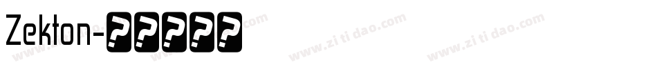 Zekton字体转换