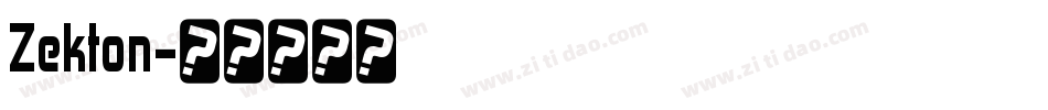 Zekton字体转换