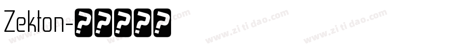 Zekton字体转换