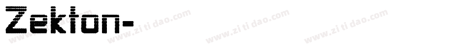Zekton字体转换