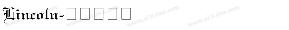 Lincoln字体转换