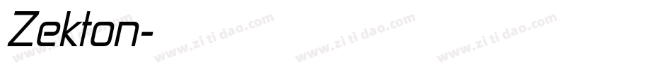 Zekton字体转换