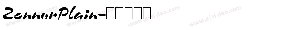ZennorPlain字体转换