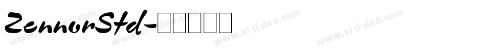 ZennorStd字体转换