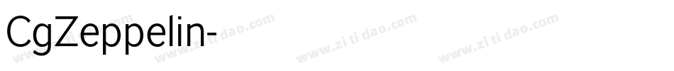CgZeppelin字体转换