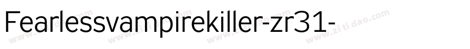 Fearlessvampirekiller-zr31字体转换