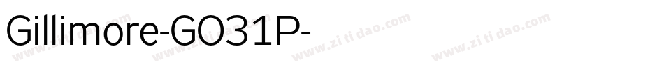 Gillimore-GO31P字体转换
