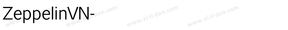 ZeppelinVN字体转换