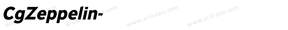 CgZeppelin字体转换