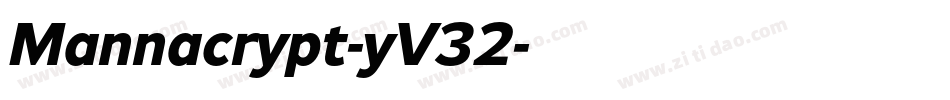 Mannacrypt-yV32字体转换