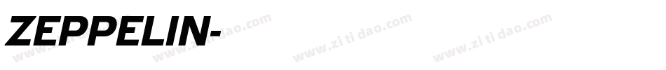 ZEPPELIN字体转换