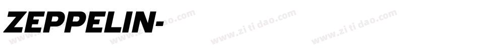 ZEPPELIN字体转换