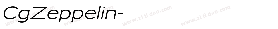 CgZeppelin字体转换