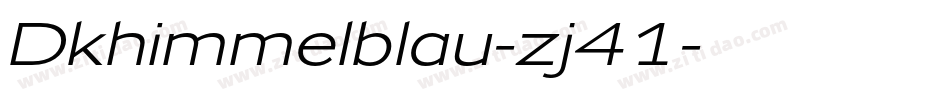 Dkhimmelblau-zj41字体转换