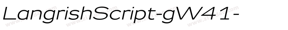 LangrishScript-gW41字体转换