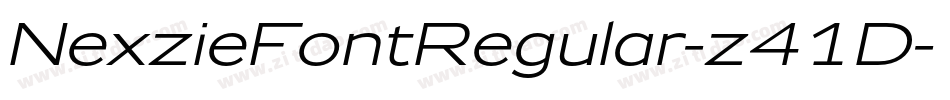 NexzieFontRegular-z41D字体转换