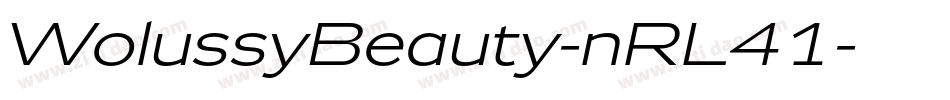 WolussyBeauty-nRL41字体转换