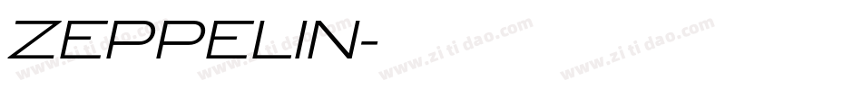 ZEPPELIN字体转换