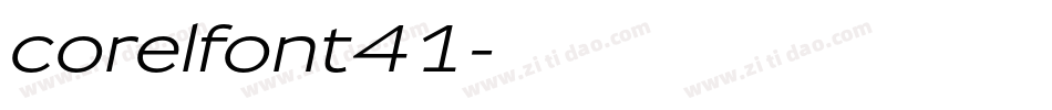 corelfont41字体转换